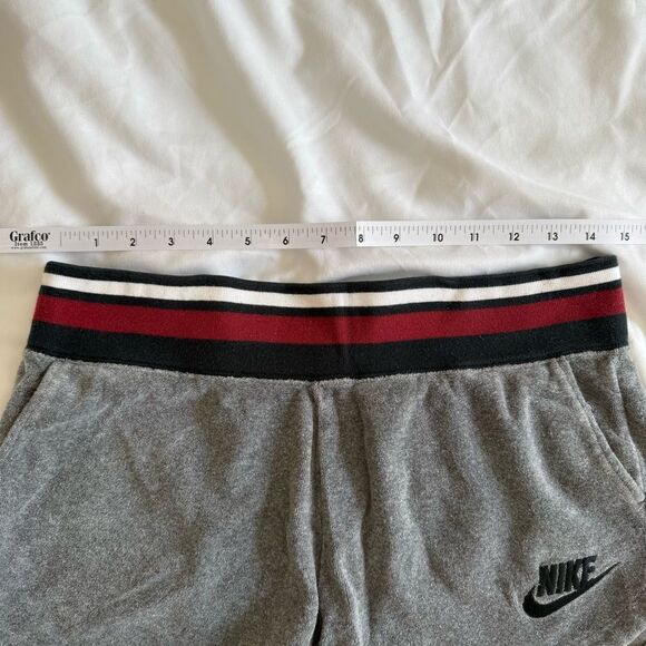 Nike Gray Shorts with Red and Black Striped Waistband - Picture 2 of 7